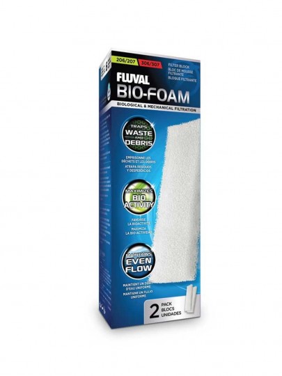 FLUVAL Bio Foam Esponja Branca p/ filtro 204/205/206/304/305/306 2 unid